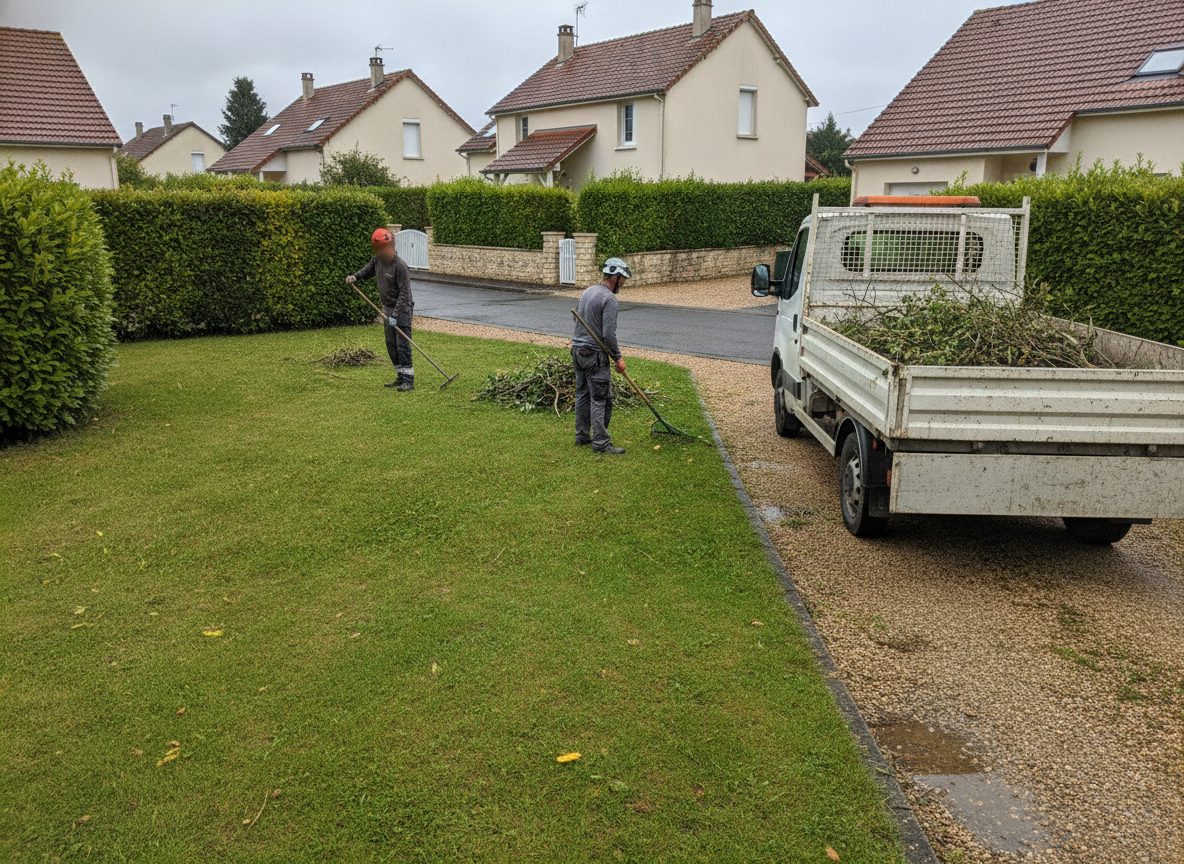 Jardin ratissé et propre après le chantier (photo d'illustration)